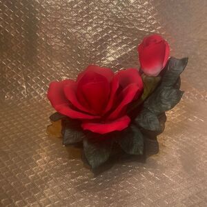 Paul Sebastian Porcelain Rose Sculpture